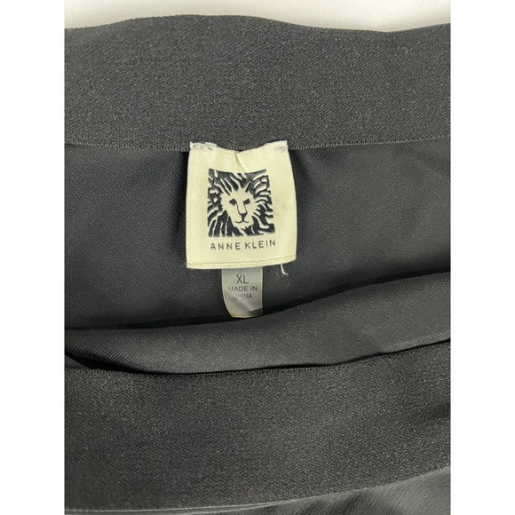 Anne Klein Black A-Line Midi Skirt XL New With Tags - Picture 3 of 8